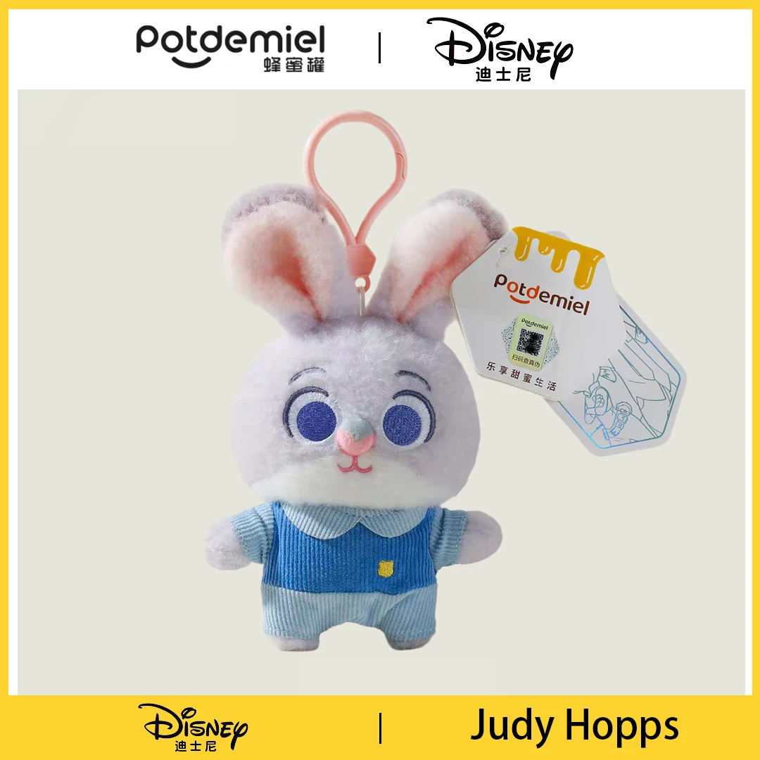 Zootopia Disney Judy Nick Lindo Peluche 3D Kawaii Colgante para Bolso Llavero Creativo Moderno Personalizado Regalo Festivo