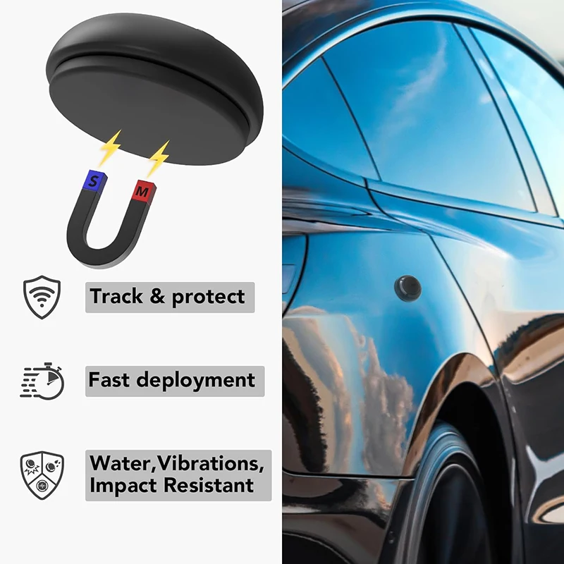 For Airtag Holder Case with Adhesive Sticker for Apple Tag Waterproof Cover Secure Attach for Air Tag for Luggage Car Bike Slim