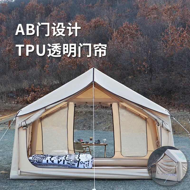 Star Inflatable Tent Outdoor Camping Equipment Sunscreen Rainproof TPU Viewing Door