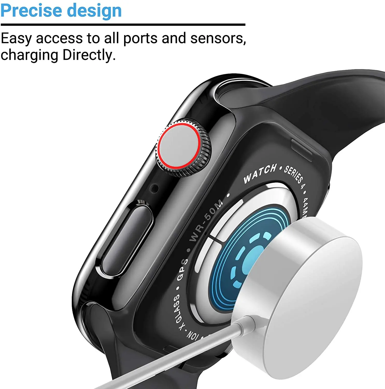 Glass+cover For Apple Watch Case 45mm 41mm 44mm 40mm 42mm 38mm Accessories Plated Screen Protector iWatch series 6 5 3 se 7 8 9