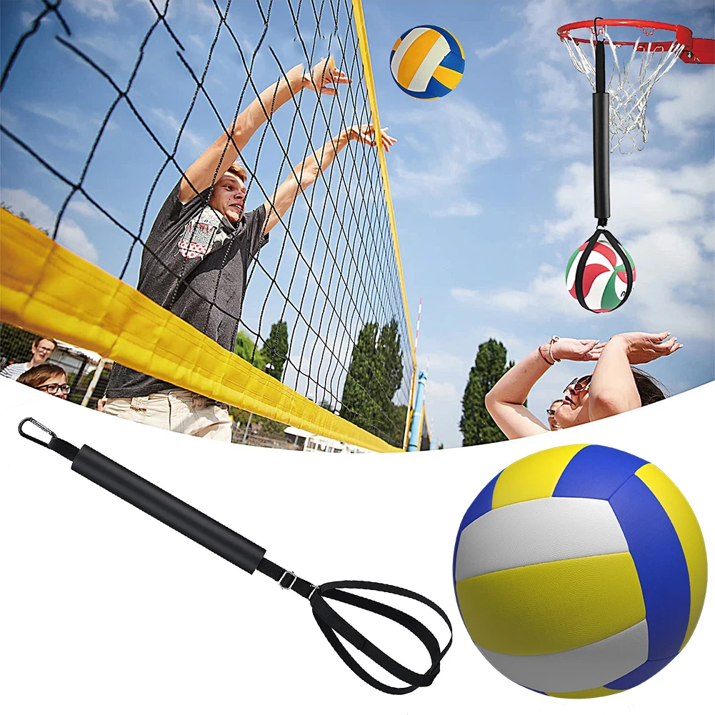 Volleyball Spike Trainer with Adjustable Belt Volleyball Training Aid Self-Training Volleyball Resistance Band for Beginners