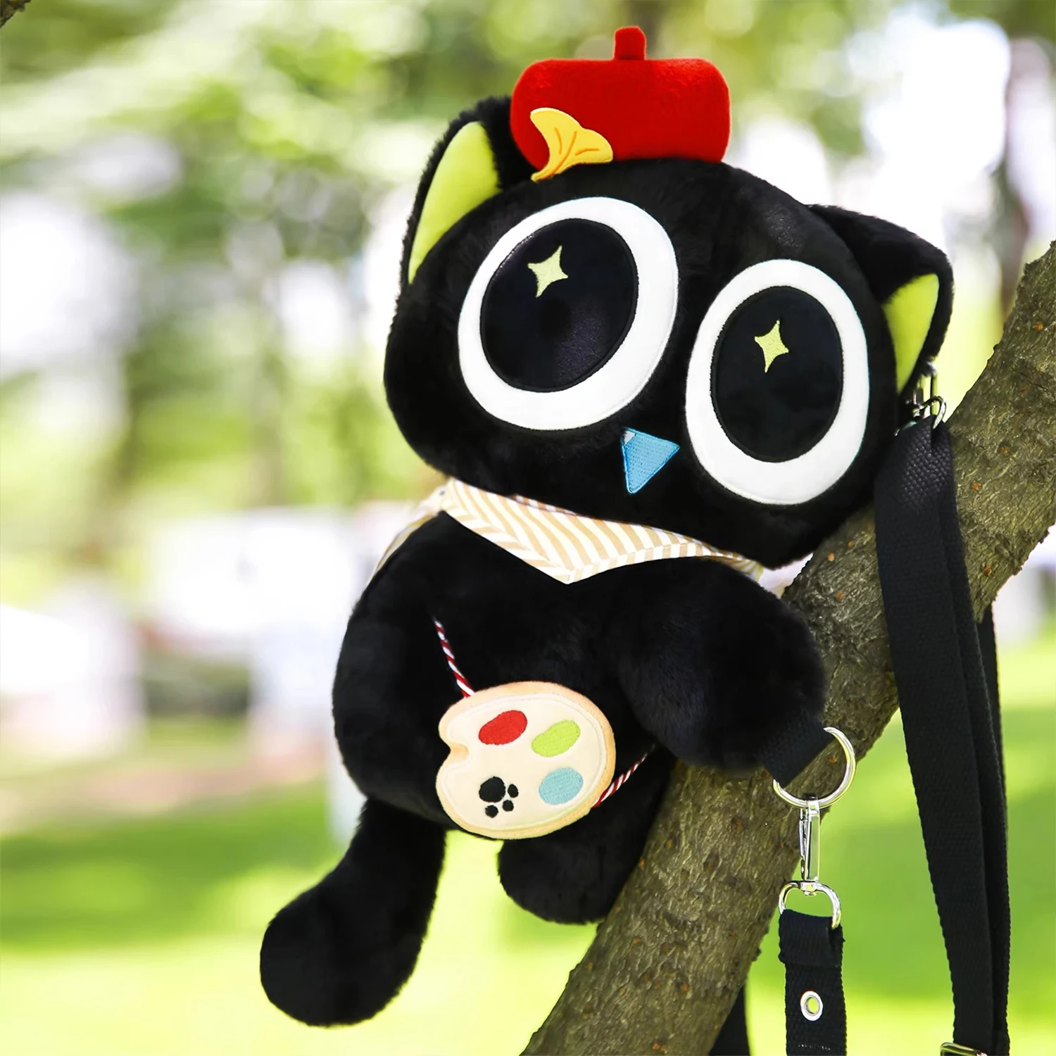 لوه شياو هيي حقيبة ظهر قطيفة حقيبة كروس لعبة قطيفة حقيبة ظهر واحدة على ظهره أنيمي فيلم البضائع مروحة ألعاب من نسيج مخملي لعبة إبداعية #3