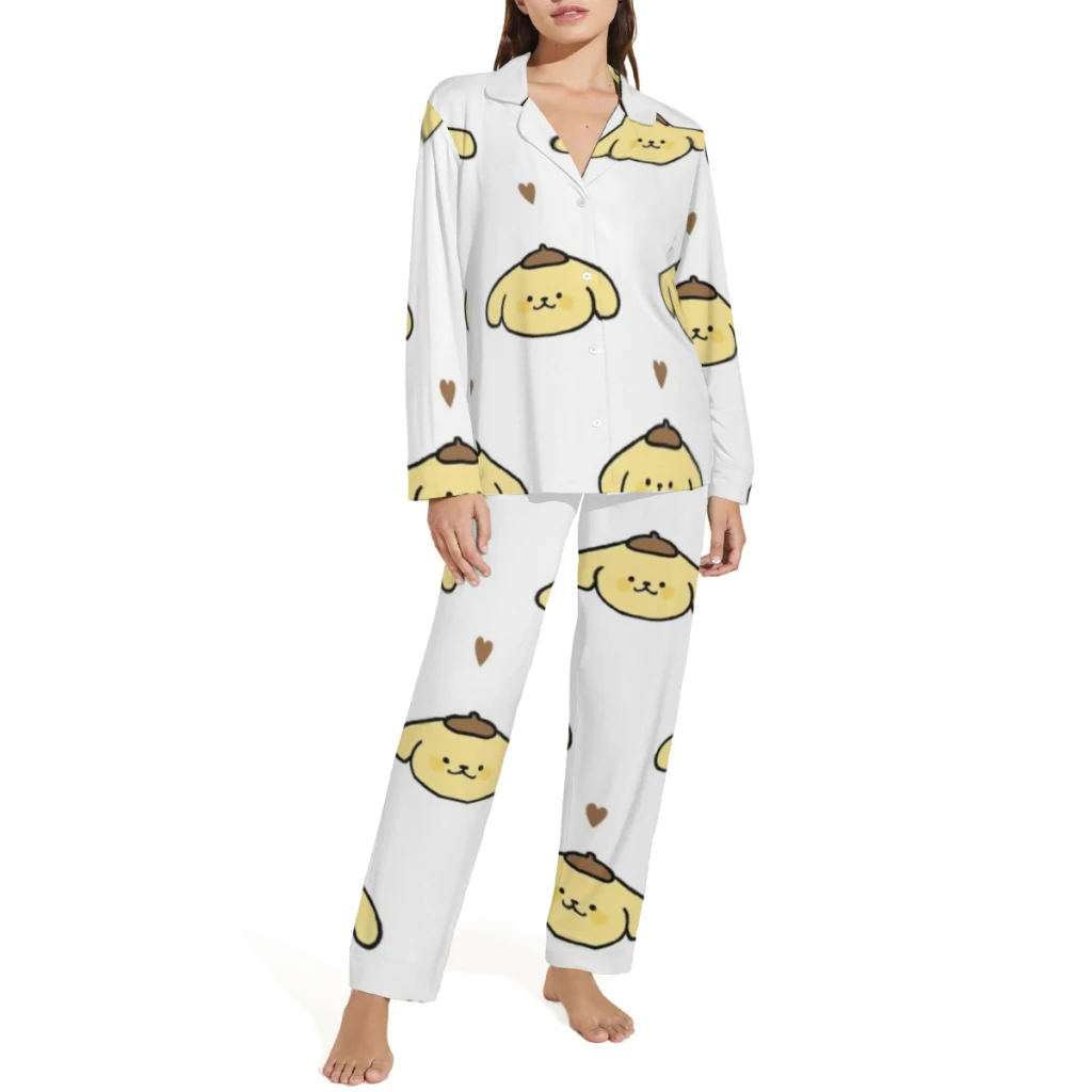 Sanrio printed pyjama sets, casual and comfortable pajamas for men and women, and loungewear