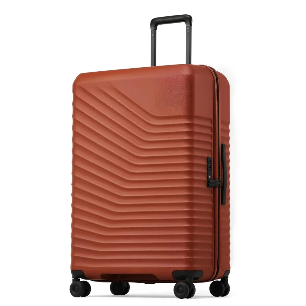

Upgraded PC Hardside Luggage Durable Lightweight Suitcase Dual Spinner Wheels TSA Lock Travel Bag, Customized