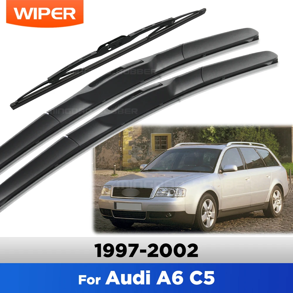 

For Audi A6 C5 1997-2002 1998 1999 2000 2001 Wiper Front & Rear Wiper Blades Windshield Windscreen Window Brushes 22"+22"+16"