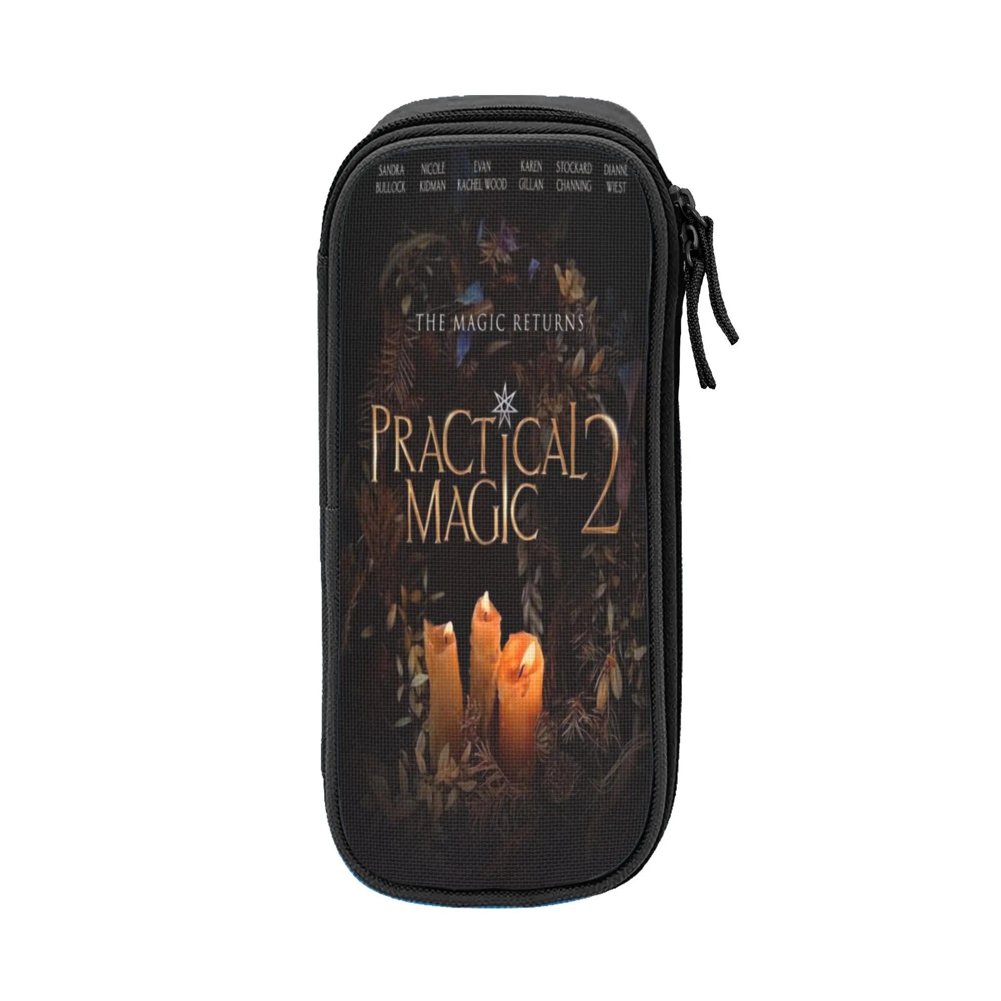 Cute Practical Magic 2 Pencil Cases  Pencilcases Pen Holder for Student Large Storage Bag Students School Gifts Accessories