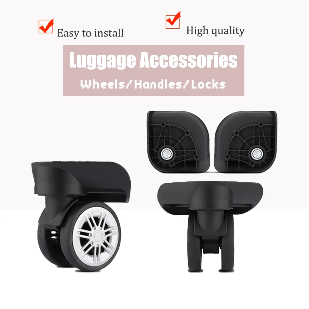 Universal Travel Bag Wheels 360 Degree Rotating Spinner Caster For Suitcase Repair Durable & Silent Rolling Parts