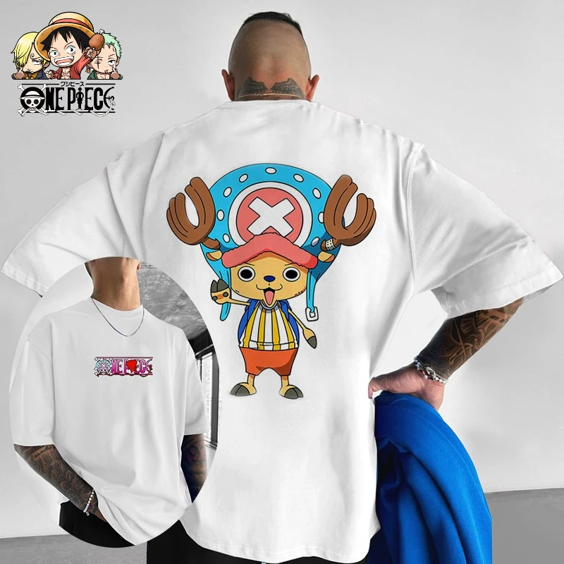 

One Piece Chopper Cotton TShirt Summer Casual Streetwear Hip Hop Graphic Tee Shirt