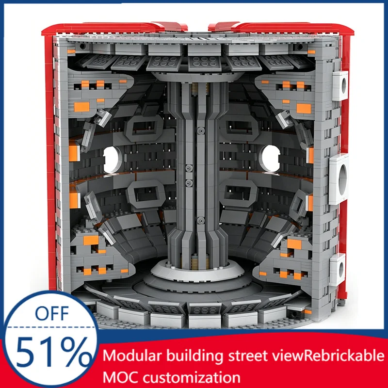 

4563PCS MAST Nuclear Reactor Upgrade Diorama MOC Model Custom Building Blocks Assembly Educational Toy Halloween Gift Children