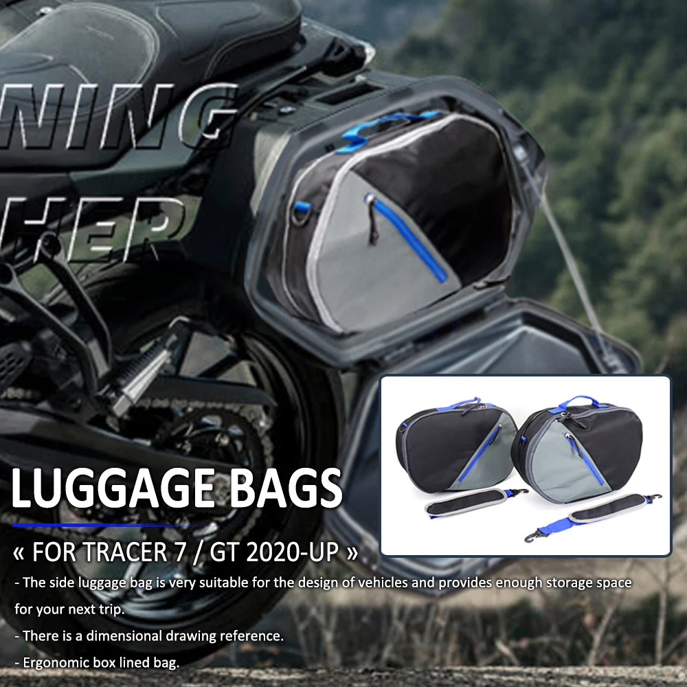 

2020-2022 Motorcycle Waterproof Side Case Box Luggage Liner Inner Bag Storage Saddle Bags For YAMAHA TRACER 7 / 700 GT 7GT 700GT