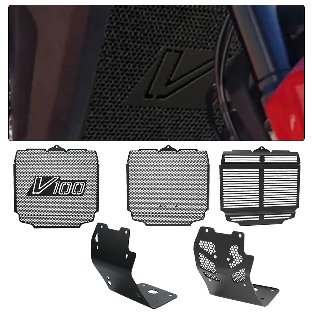 

For MOTO-GUZZI V 100 Stelvio V100 Mandello S 2023 2024 2025 2026 Stelvio 1000 Motorcycle Radiator Grille Cover Guard Protection