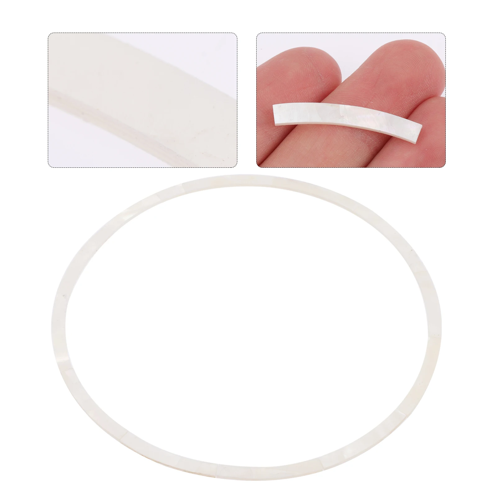 

12 Pcs Applique Guitar Oral Flower Decoration Stickers Sound Hole Covers Shell Rosette