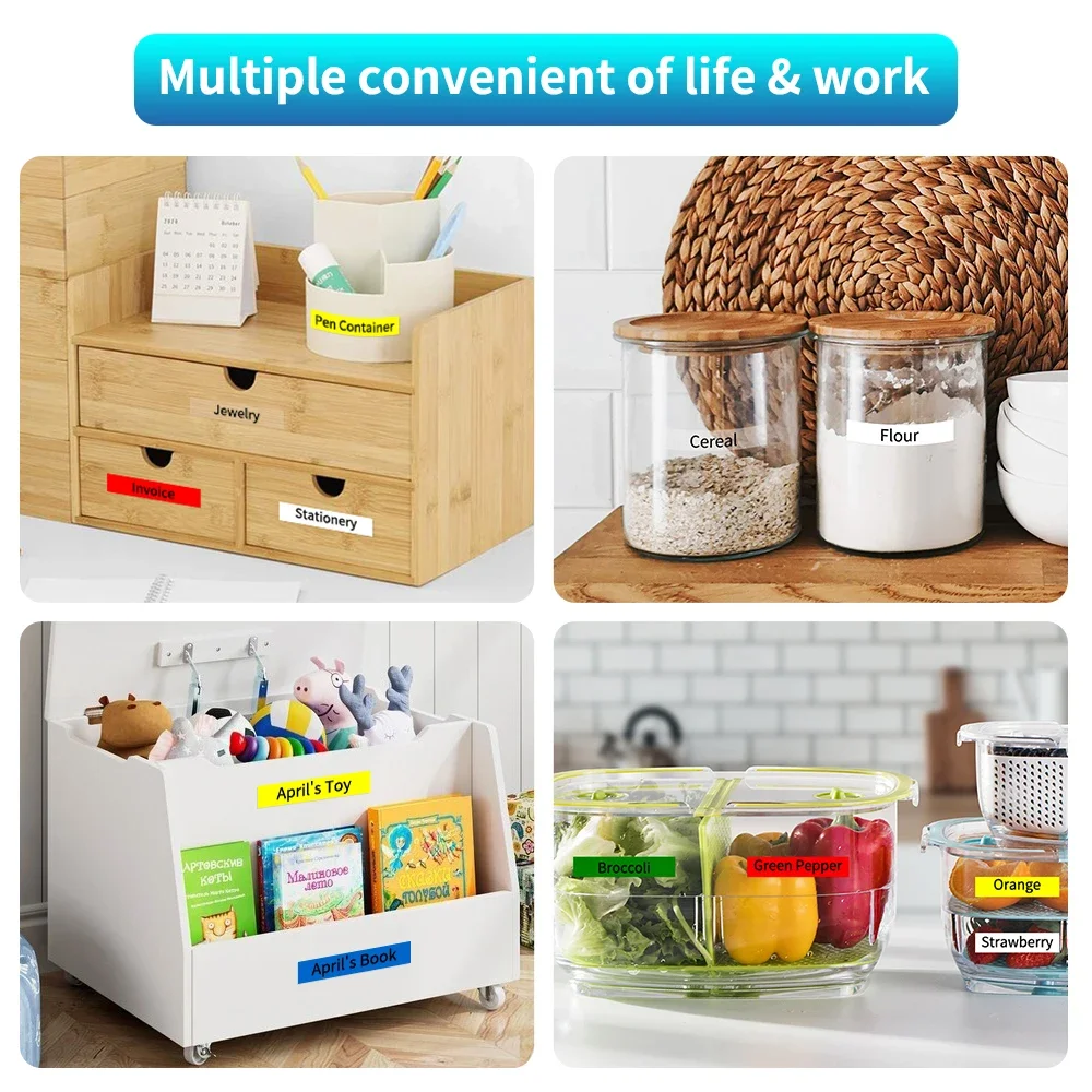 شريط ملصقات Markdomain 1PK 6 مللي متر/9 مللي متر/12 مللي متر 231 متوافق مع صانع الملصقات Brother P-Touch لشريط TZ TZE 131 231 431 531 631 731