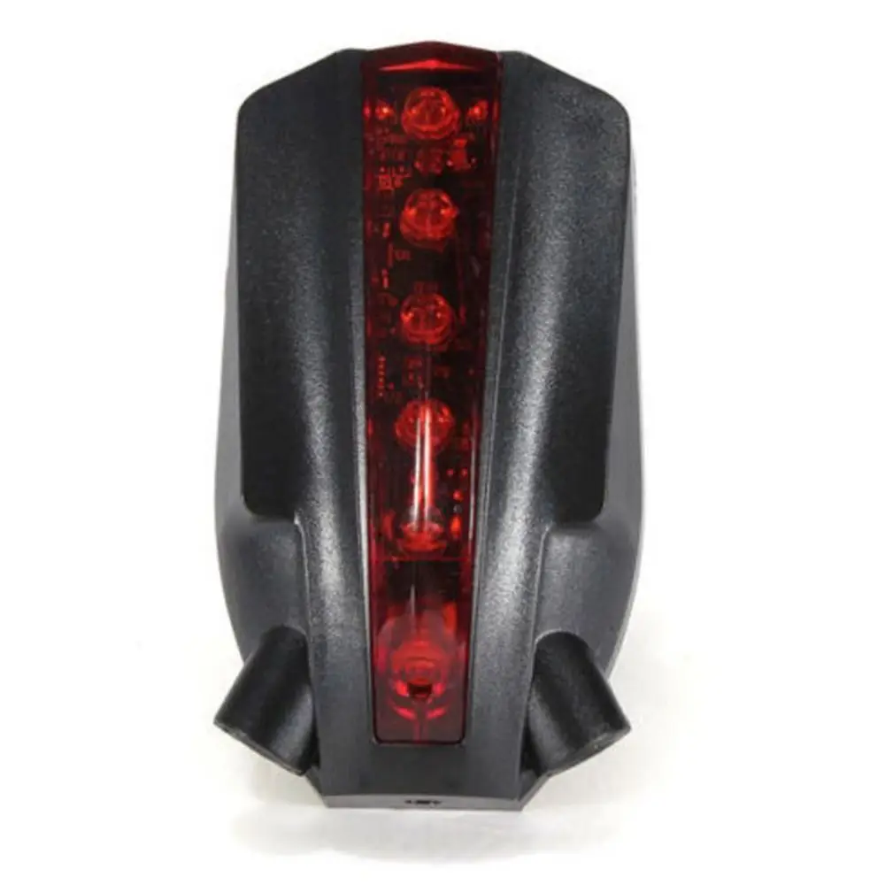 New Plastic Bicycle 2 Laser Projector Red Light 5 LED Bike Rear Tail Lights Red Lamp Beam