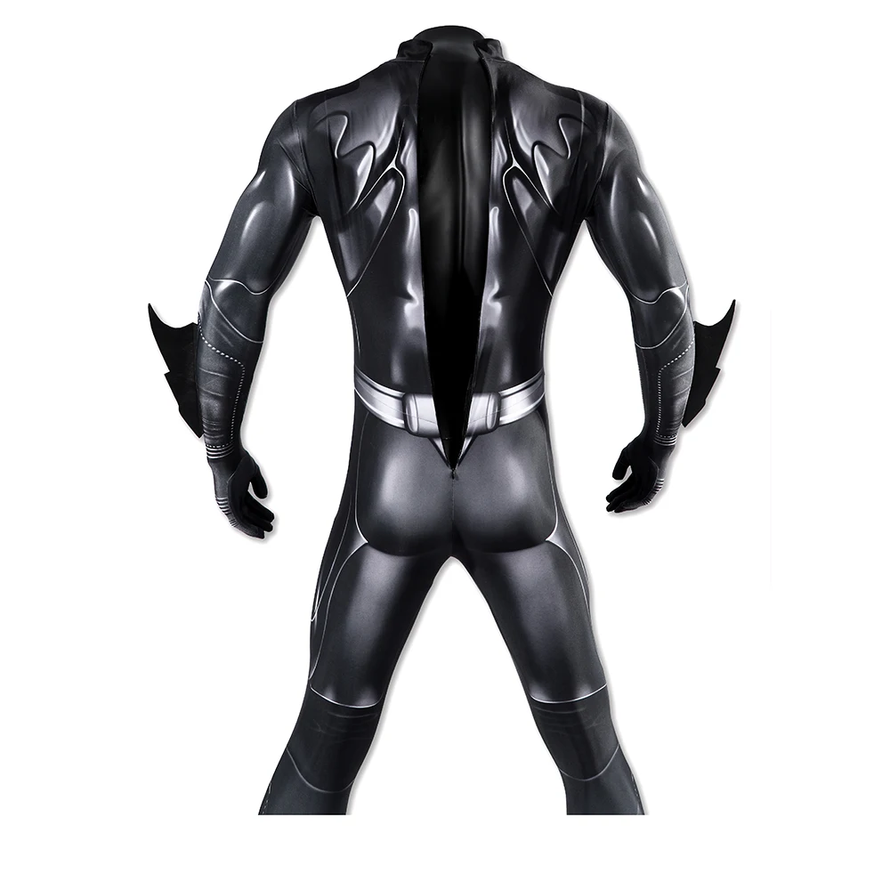 Knights Superhero Forever Bruce Wayne Cosplay Costume Men Bat Jumpsuit Halloween Carnival Fitting Suit Bodysuit Cape Party - view 6