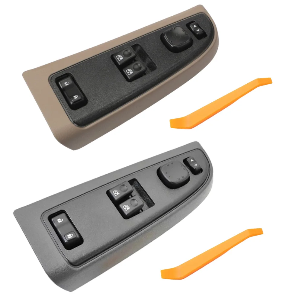 

15883318, 920-024 Front Left Car Power Window Switch(with Folding Function) for GMC Sierra 1500 2003-2006 Beige / Gray
