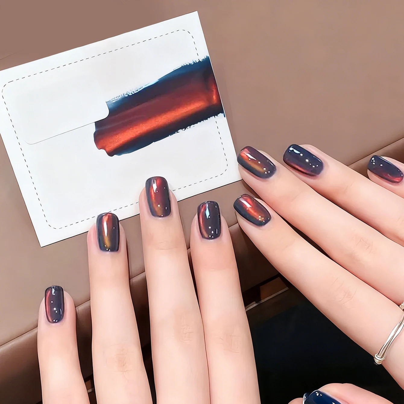 MlANEL 10ml 1-10개입 선셋 테마 레드 젤 네일 폴리쉬 피부톤 밝게 해주는 새로운 가을 겨울 컬러 2025년용