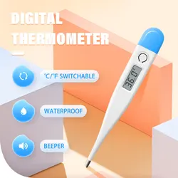 1PC Digital Thermometer C&F Switchable For Baby Cheap Electronic Thermometer Fever Alarm in 60seconds Oral Type Home Using