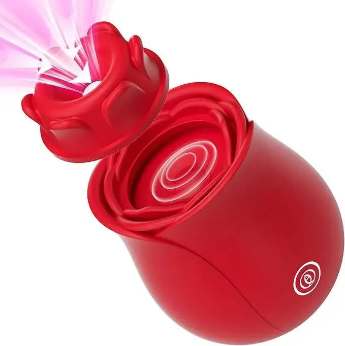 Rose Vibrator for Women 10 Sucking & Flapping Modes Magnetic Rechargeable Waterproof Clit Stimulator Adult Sex Toys for Pleasure