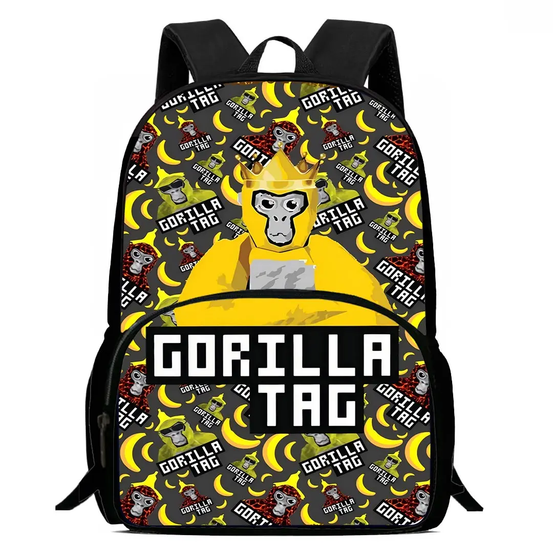 

Kids Backpacks Boy Girl Student Birthday Gift Child School Novelty Cool Gorilla tag Bags Large Capacity Camping Durable Rucksack