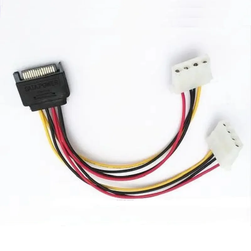 Sata-電源sata電源ケーブル、リバースライン、4ピン、ide電源、1ターン2 sata to ide