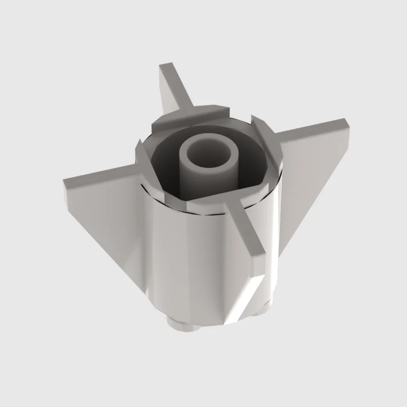 ملحقات لعبة مكعبات بناء الجسيمات الصغيرة البيضاء 4591 مستديرة من الطوب 2 × 2 × 2 مع فتحة المحور وزعانف الحجم: 4 × 4 × 2.6 بوصة مسمار