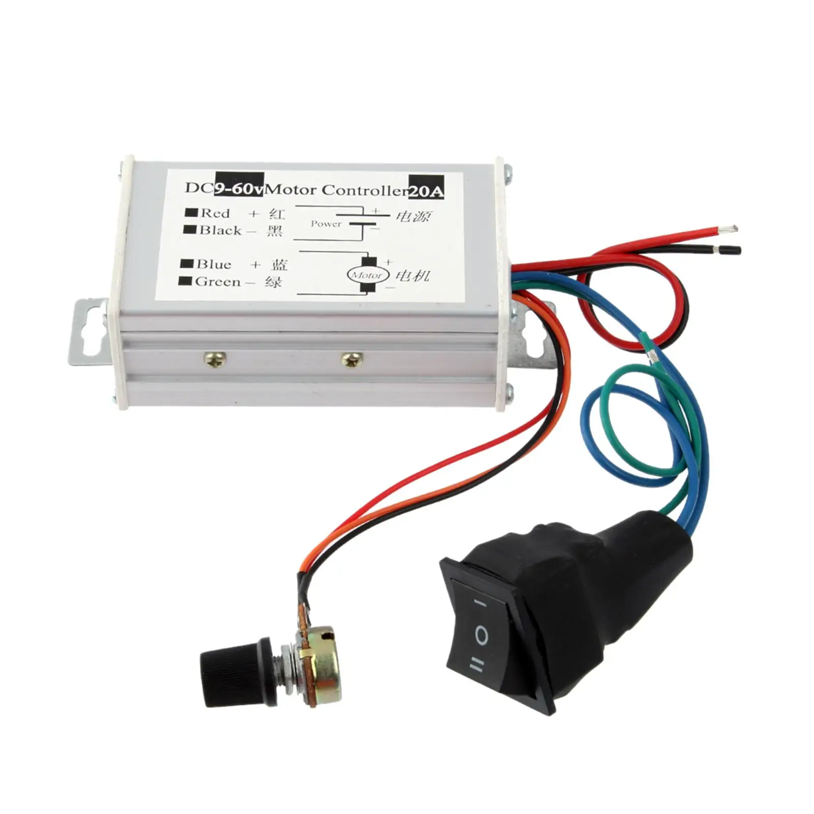 DC SoftStart Reversible Motor Speed Control PWM Controller 12V 24V 36V 48V