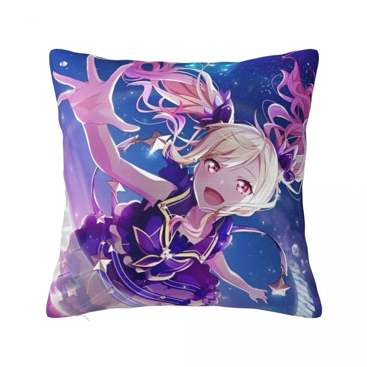 P-Project SekaiS Music Game Pillowcase Printing Fabric Cushion Cover Decorative Throw Pillow Case Cover Home Drop Shipping 45X45