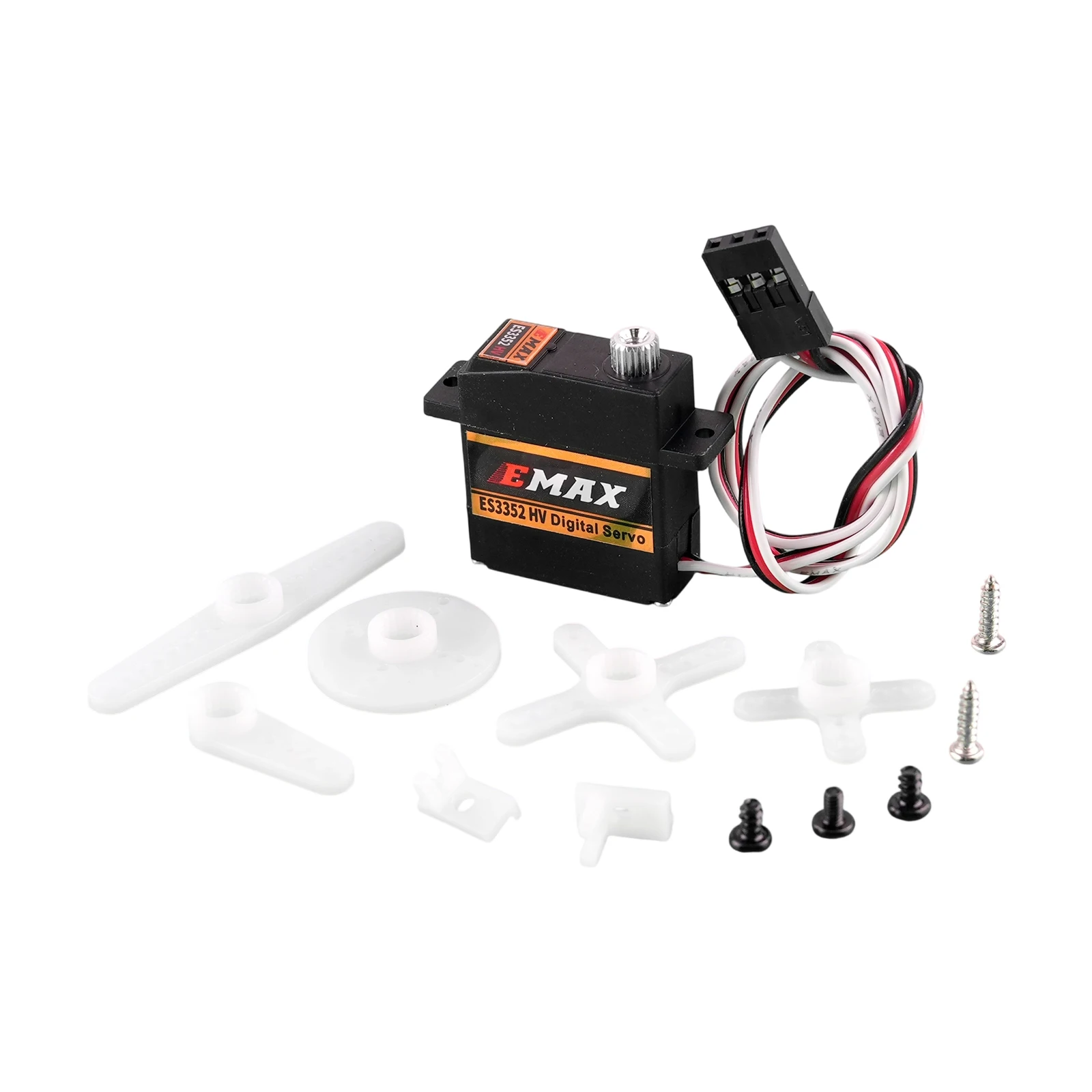 1/2/4 PCS EMAX ES3352 HV 다목적 고전압 12G 메탈 기어 디지털 표준 서보 (RC 로봇 자동차 비행기 드론 모델용) ﻿