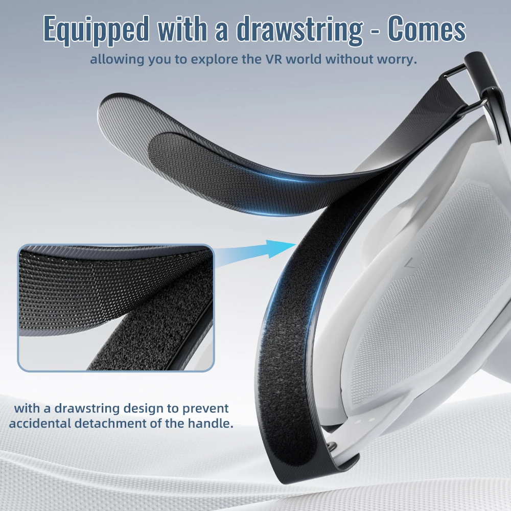 Coperchio della batteria Cinghia di ricambio per Quest 3 Maniglie controller antiscivolo regolabili Cinghie per accessori Oculus Quest 3 VR