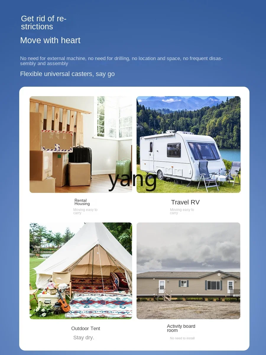 LH  Air Conditioner Car Mobile Portable Outdoor Small Refrigeration Home Dormitory Rental Mini All-in-One Machines