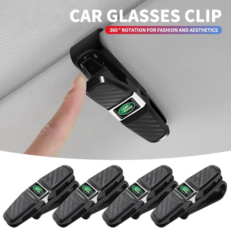 Автомобильный солнцезащитный козырек, держатель для солнцезащитных очков, автозажим для очков, аксессуары для Land Rover Range Rover Velar Sport Discovery 2 3 Defender