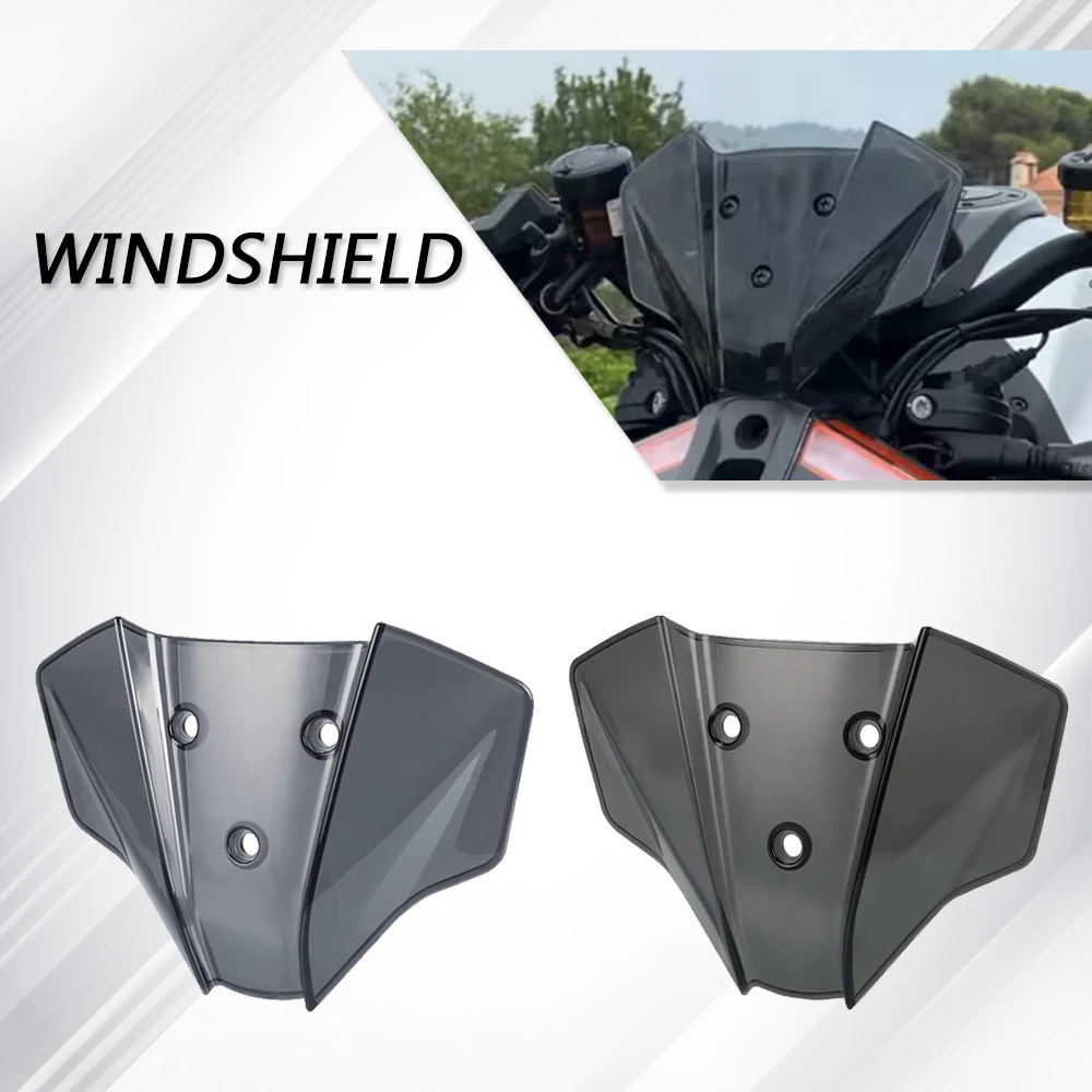 

Motorcycle Windshield Flyscreen For 1290 Super Duke R MY20 2020 2021 2022 2023 2024 New Wind Deflector Shield Screen Airflow