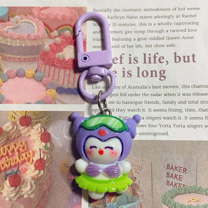

Мультяшный брелок Sanrio Kt в виде кошки, животного, Подвеска для женщин и девушек, милый брелок для рюкзака, декоративные аксессуары, детские подарки