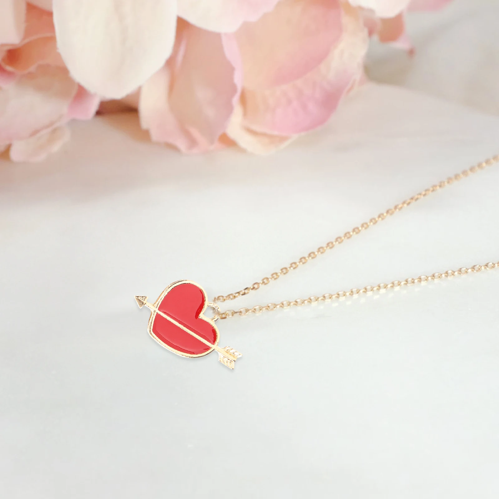 

Cupid Arrow Heart Jewelry Charm Pendant for Necklace Bracelet Making DIY Crafts Gifts Romantic Lovely Accessories
