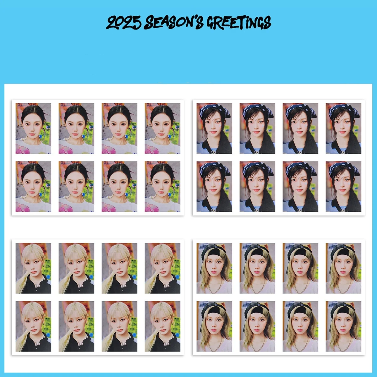 KPOP ID Photo WINTER NINGNING GISELLE KARINA White Background Photo Wonyoung REI LIZ YUJIN LEESEO GAEUL Passport Wallet Photo