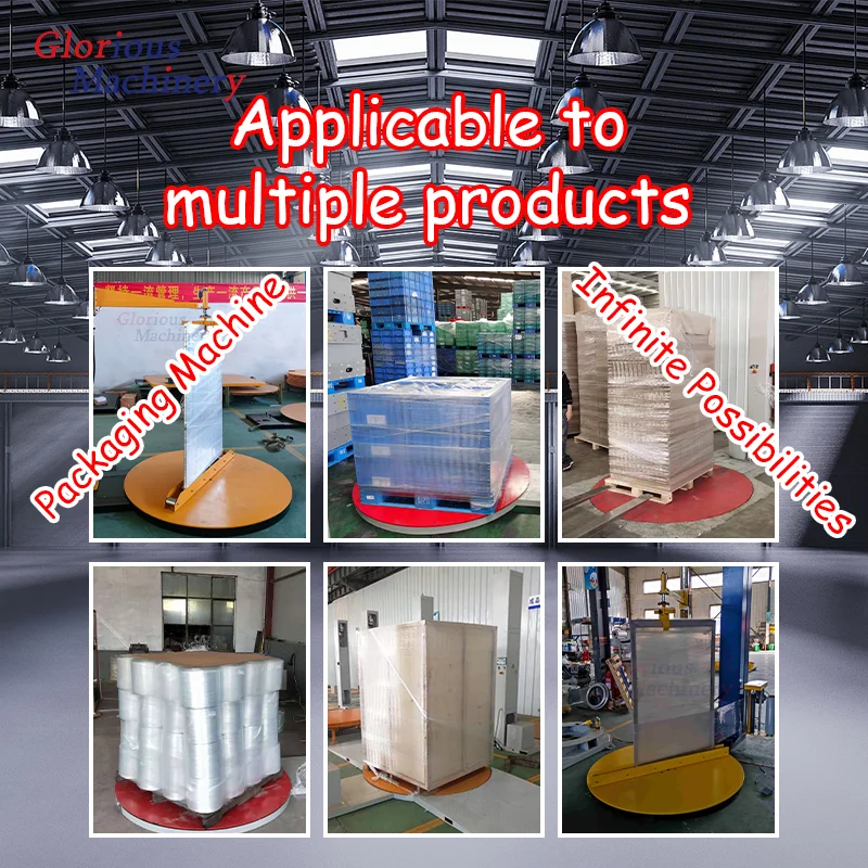 Automatic Skid/Pallet Stretch Film Wrap Pallet Wrapper Pallet Wrapping Machine Film Wrapping Packaging Machine Pallet Dispenser - view 4