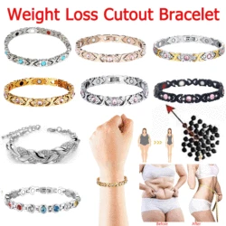 Weight Loss Energy Magnets Jewelry Trendy Women Jewelry Slimming Bangle Bracelets Twisted Magnetic Therapy Bracelet Health Care