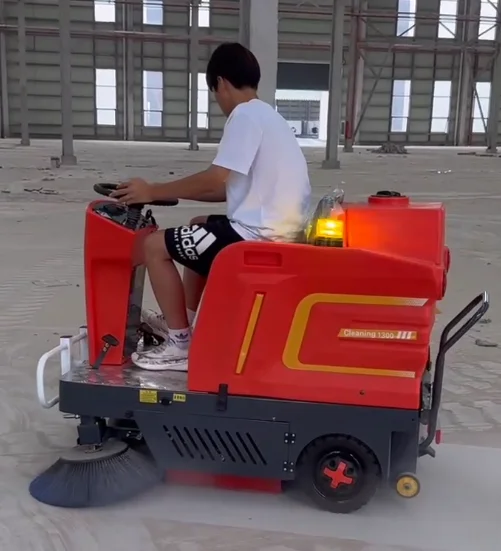 New Condition Electric Ride-On Road Sweeper Street Cleaning Waste Management Equipment Garbage Floor Sweepers