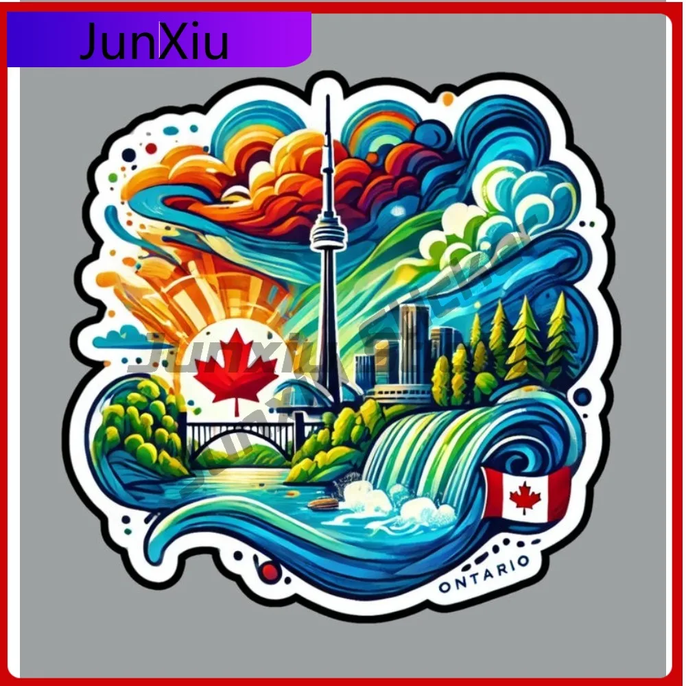 

Ontario Canada Travel Sticker Scratch-proof Accessories Decals Motorcycle Fridge Bodywork Motocross Bumper Window Laptop Sticke