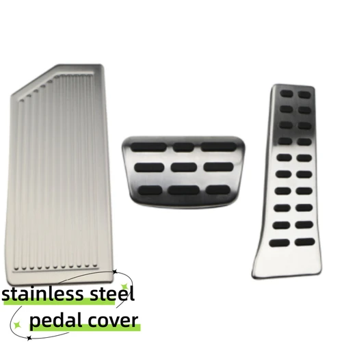 Imagen 2 del producto Para Hyundai Tucson 2015 2016 2017 2018 2019 2020 sin perforación de acero inoxidable cubierta de Pedal de reposapiés izquierdo accesorios de almohadilla antideslizante