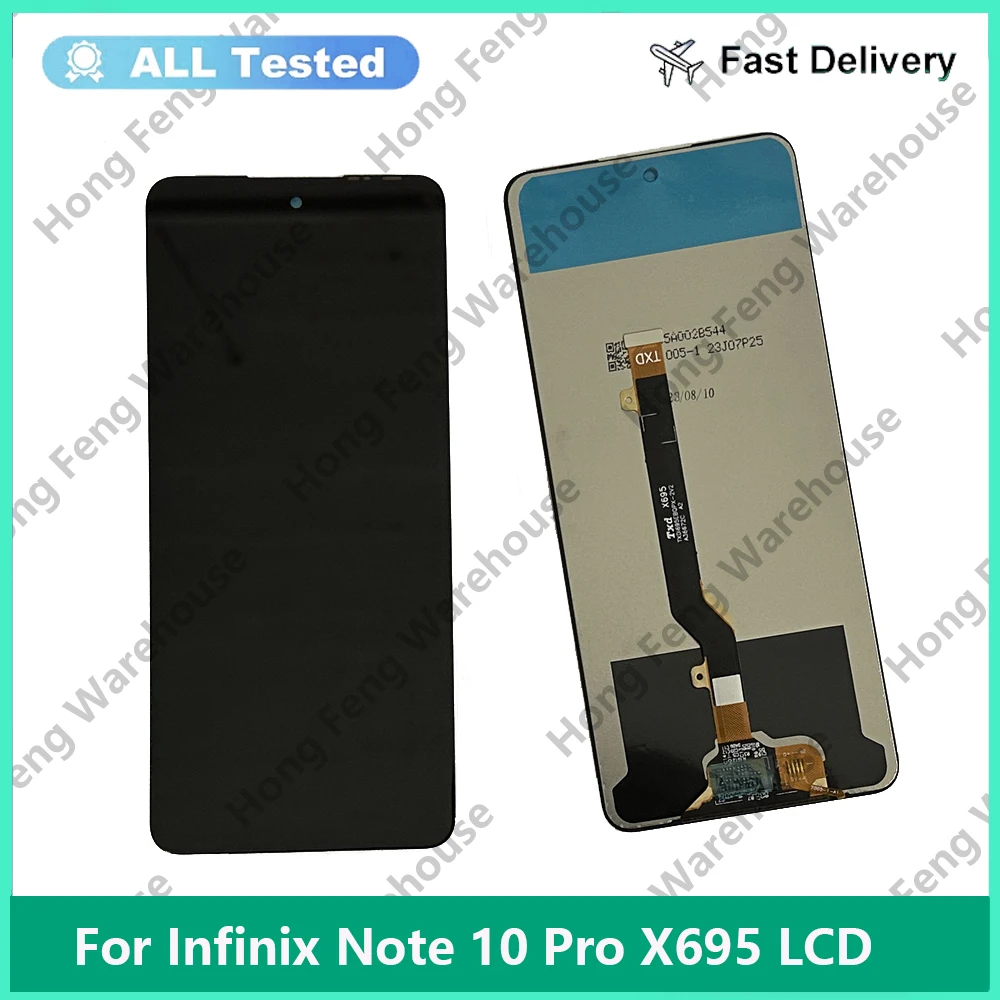 6.95'' Tested For Infinix Note 10 Pro X695 LCD Display Touch Screen Digitizer Assembly For Infinix Note10 Pro NFC X695C LCD Part