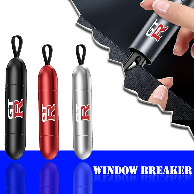 Car Safety Hammer Glass Window Breaker Safety Belt Cutter for Nissan Nismo Almera Tiida Juke Teana Qashqai 350Z 370Z GTR Hub Cap