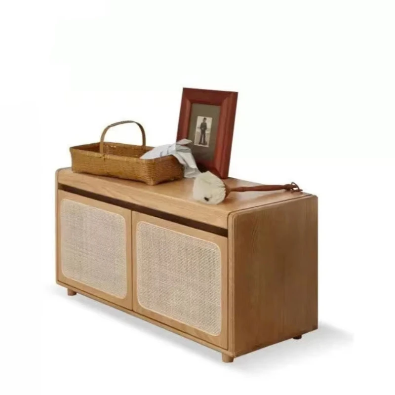 

Modern solid wood shoe cabinet home living room