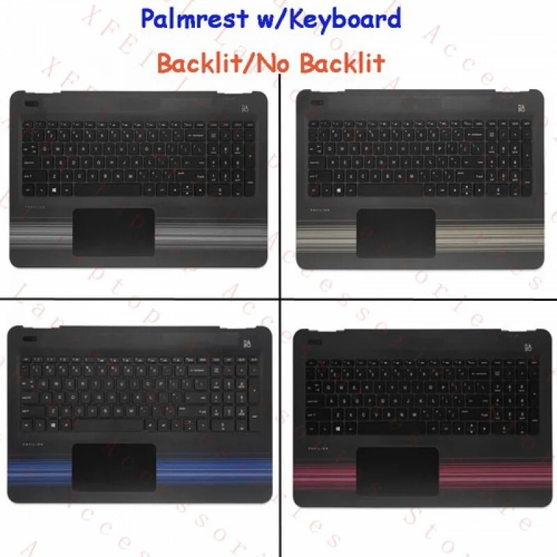 

F Palmrest w/Backlit Keyboard for HP Pavilion 15-AW 15-AU 15-AL TPN-Q172 Q175