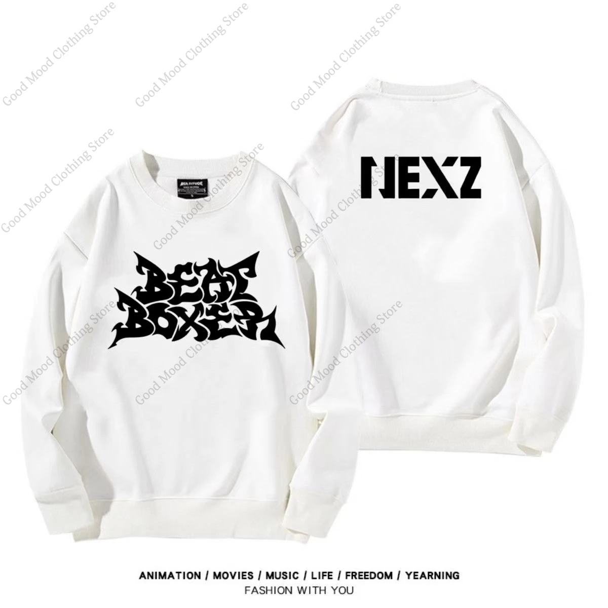 NEXZ Beat Boxer Hoodies Kpop Fashion FOX2Y Cartoon Letter Print Hoodie High Quality Thick Pullovers Kpop Fashion Warm Sweatshirt