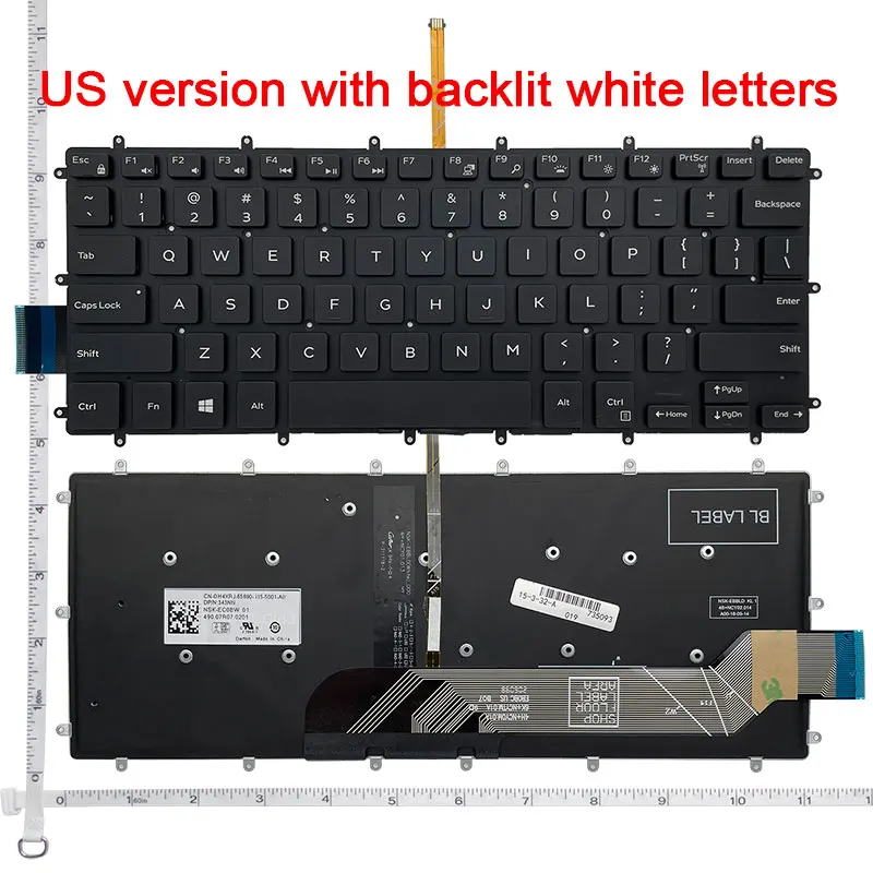 Keyboard for Dell Inspiron 15MF 15-5000 5568 5578 7378 7460 7466