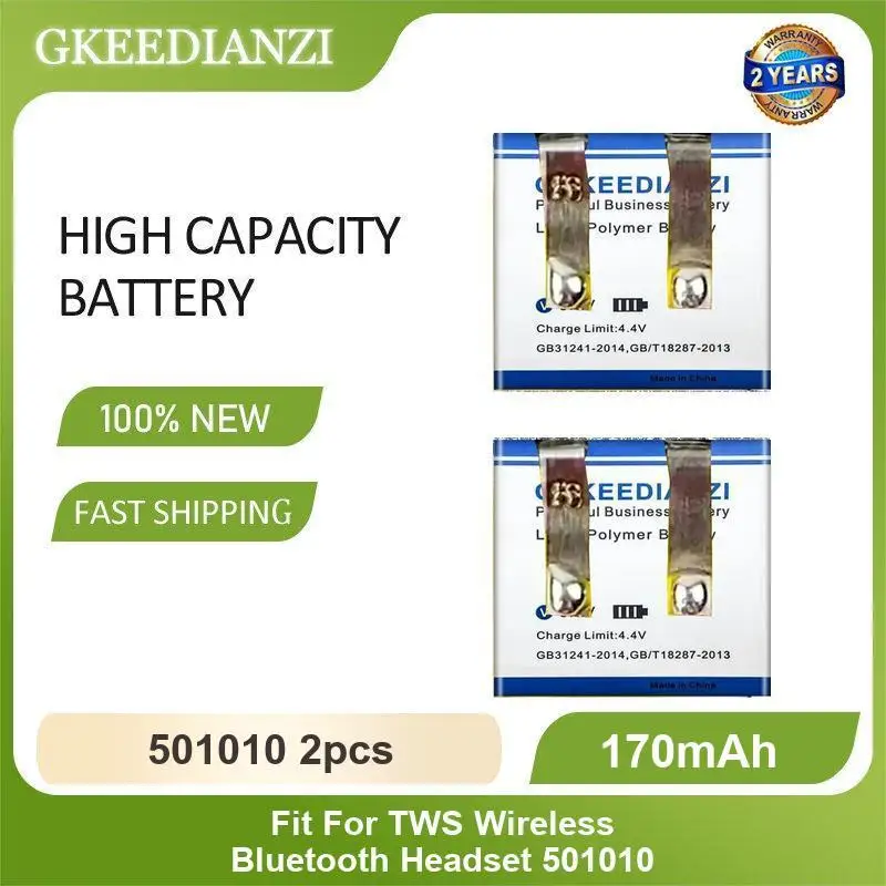 Battery Fit For TWS Bluetooth Headset I7 I9S i10 I12 MP3 MP4 GPS Toy Wireless 501010 501012 400909 I8 I9 3D Glasses 401010