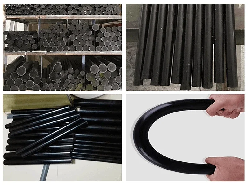 แท่งโพลียูรีเทนสีดำ 90A ขนาด 20~60*500 มม. 1 ชิ้น แท่ง PU ป้องกันแรงกระแทก สำหรับป้องกันตัว/ตัดปะเก็น แท่งพลาสติกยืดหยุ่นสูง
