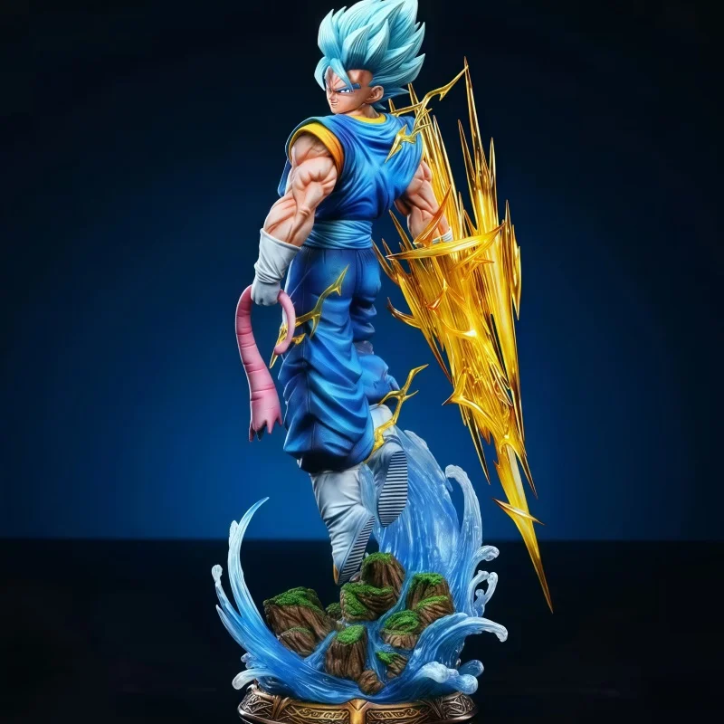 

40cm Dragon Ball Anime Action Figure Vegetto Figures Super Saiyan Vegetto Figurine Gk Statue Model Collection Toys Kids Gifts
